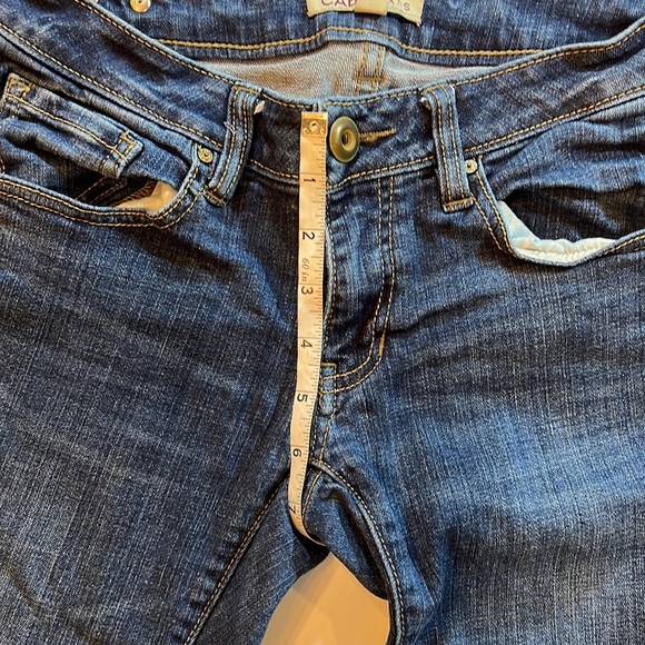 CAbi women’s jeans size 0 style 917 medium wash Boyfriend cut cropped ankle - Picture 9 of 12